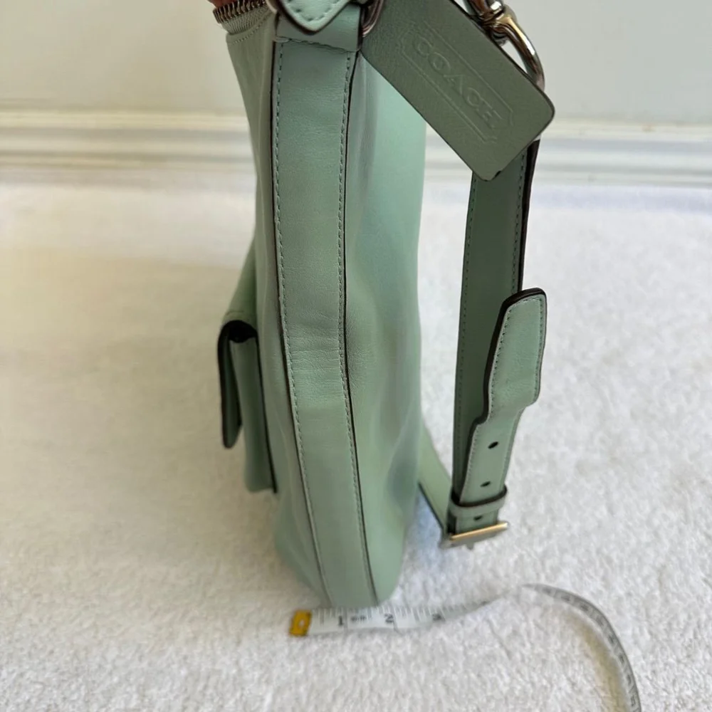 Coach Handbag Legacy Leather Courtenay Mint Green Hobo Shoulder Bag